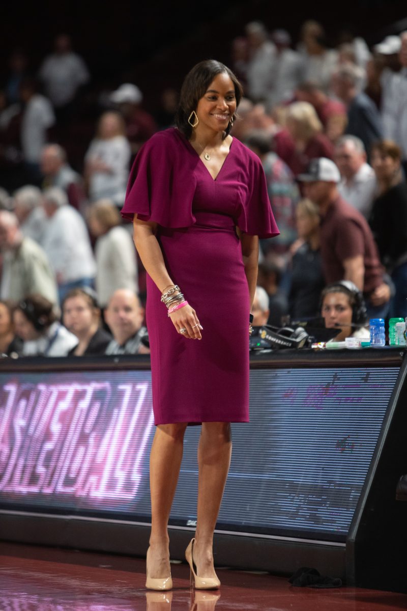 Head coach Joni Taylor before A&Ms game at Reed Arena on Sunday, Jan. 22, 2022.
