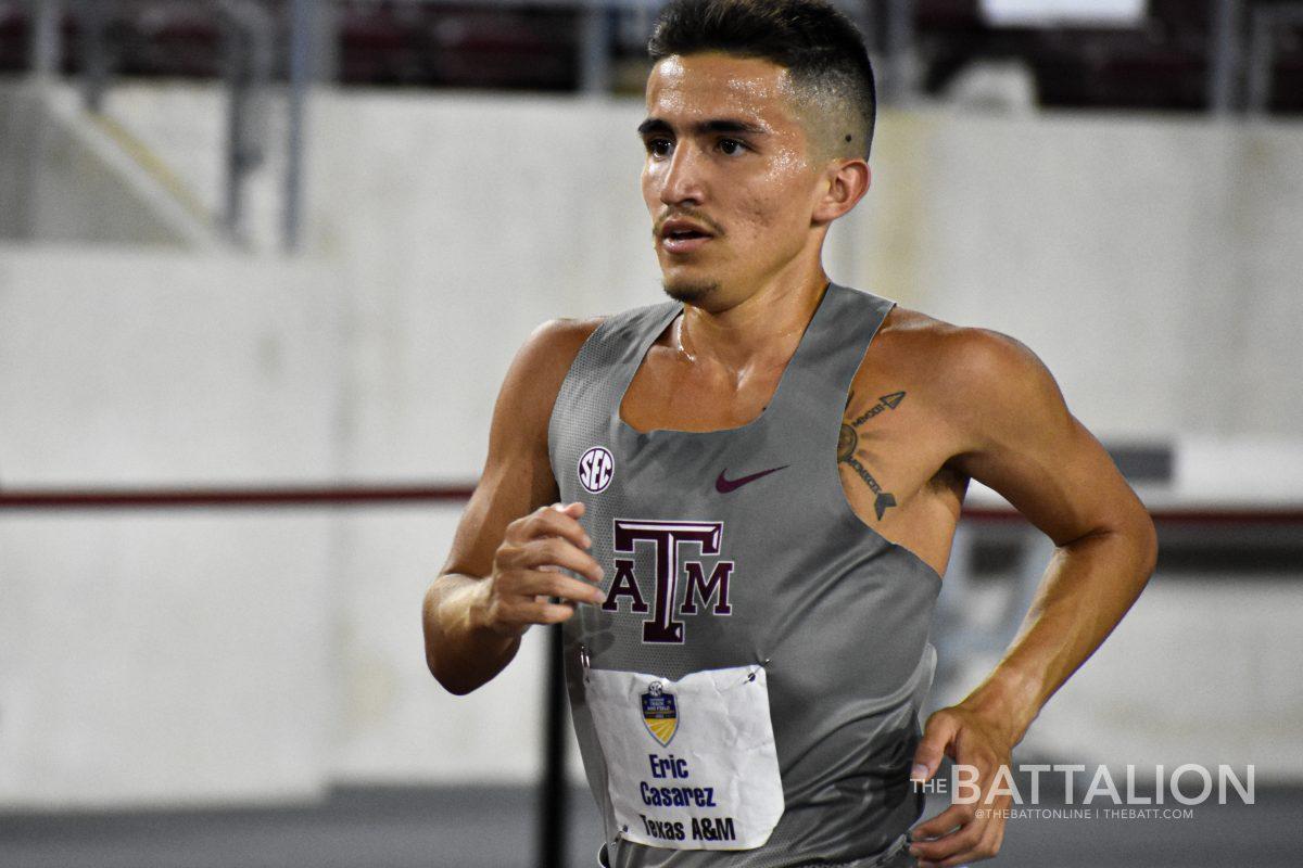 Redshirt-sophomore Eric Casarez made his first appearance in the 10,000m race on the first night of the SEC Outdoor Track & Field Championships on Thursday, May 13. 