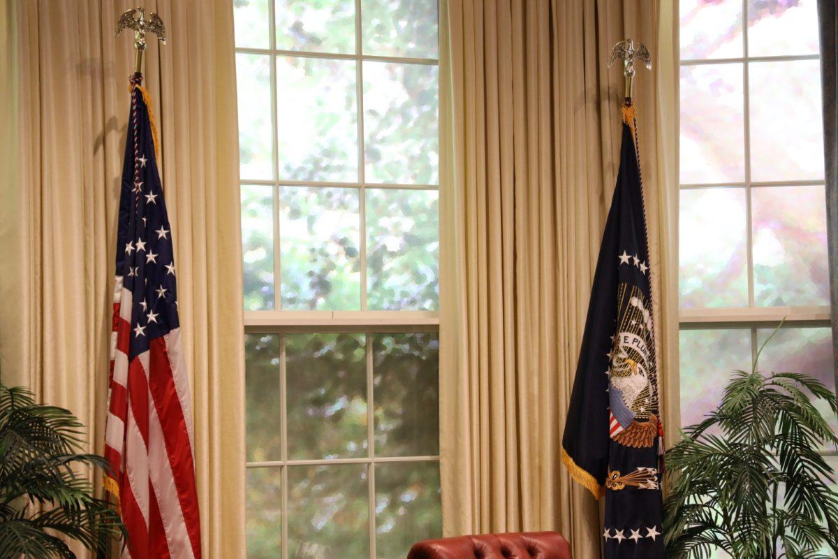 <p>The replica of the Oval Office located in the Bush Presidential Library.</p>