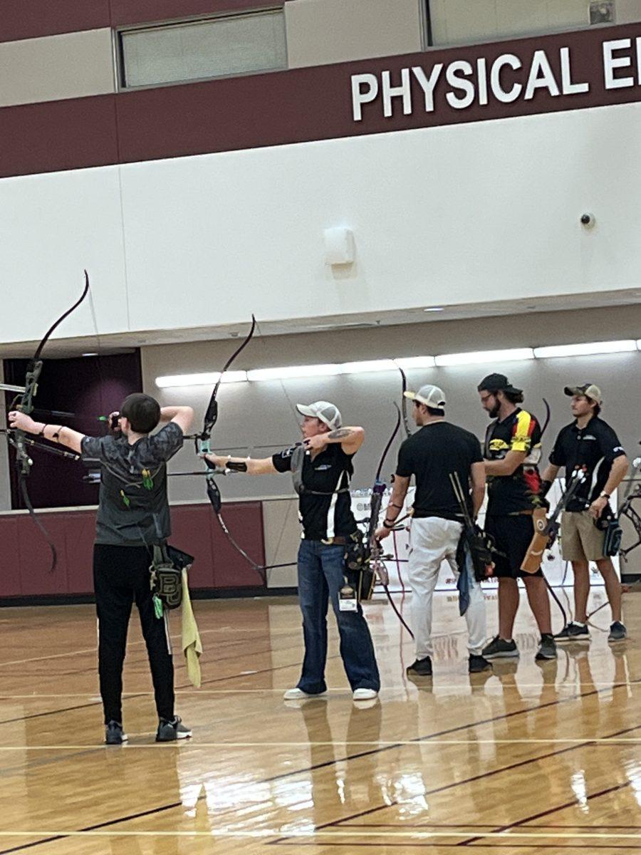 TAMU+Target+Archer+Casey+Kaufhold+placed+first+in+multiple+categories+at+the+54th+USA+Indoor+Archery+Nationals+Feb.+24-26+on+campus.+As+one+of+the+top+eight+overall+finishers%2C+Kaufhold+now+advances+to+the+shootdown+tournament+in+Louisville%2C+Kentucky.%26%23160%3B