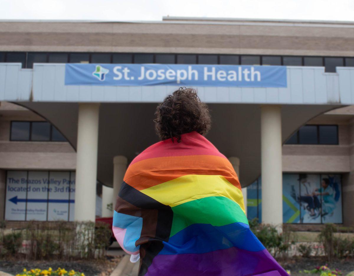 Matthew Klement, a sophomore (2025) kinesiology major, outside of St Josephs Health on Feb. 26, 2023.