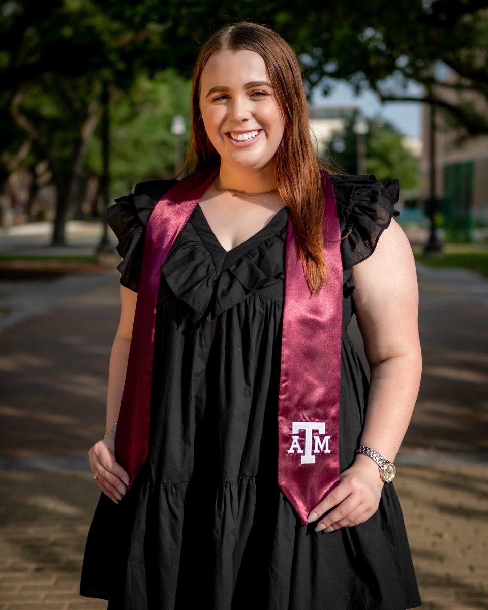 Editor-in-chief Michaela Rush will graduate from Texas A&M with a Bachelor’s in English and a minor in Spanish on Thursday, May 11 at 7 p.m.