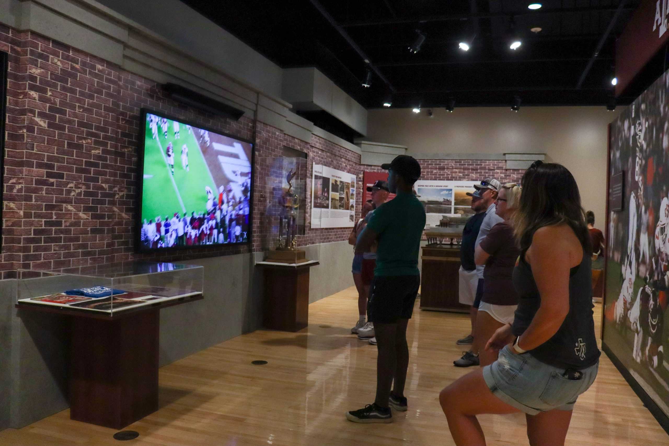 Aggie football exhibit boasts rich history at Bush Library & Museum