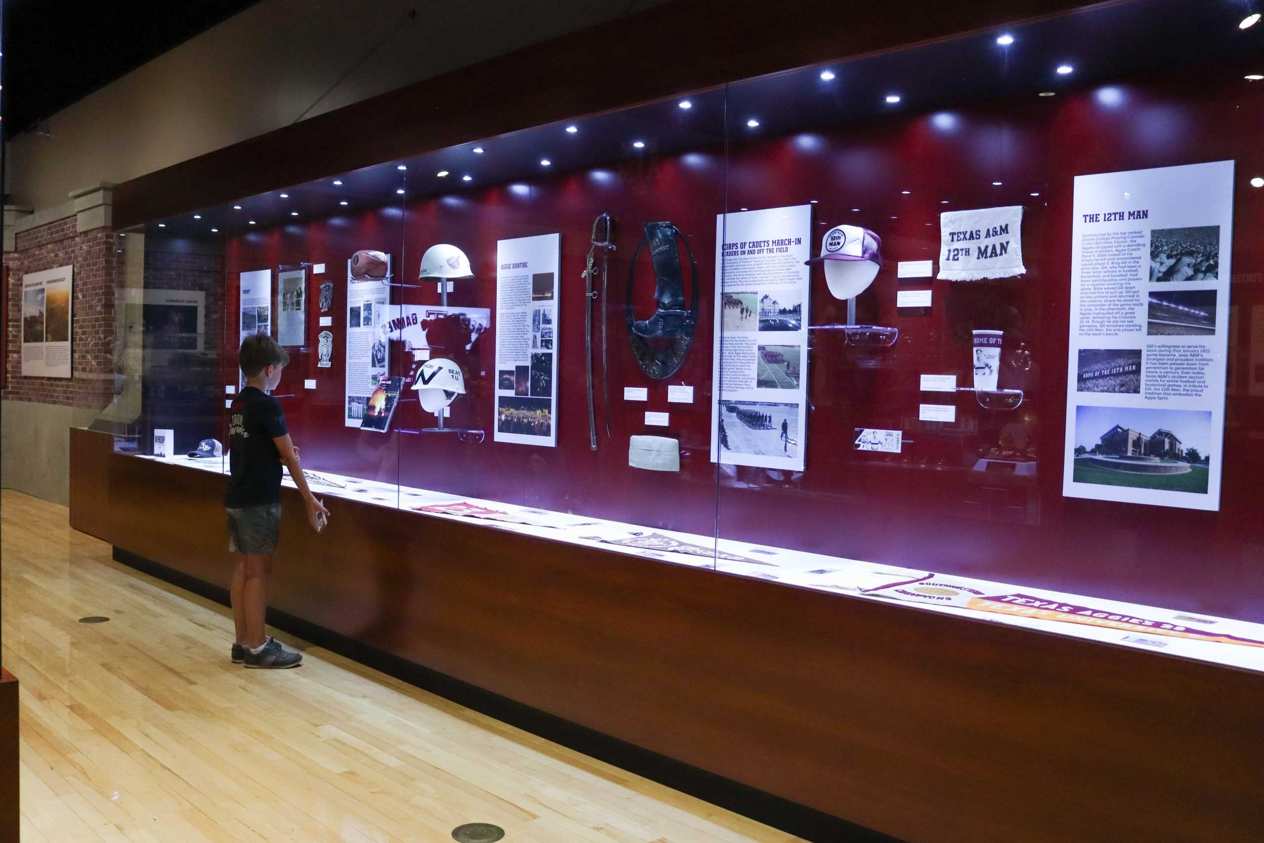 Aggie football exhibit boasts rich history at Bush Library & Museum