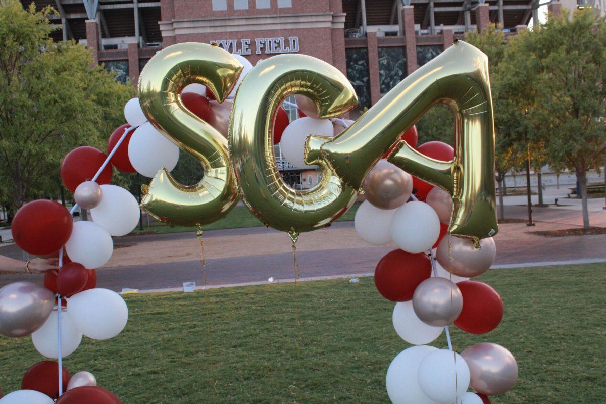 The SGA balloon sign was put up at SGA field day which toook place September 6th 2023.