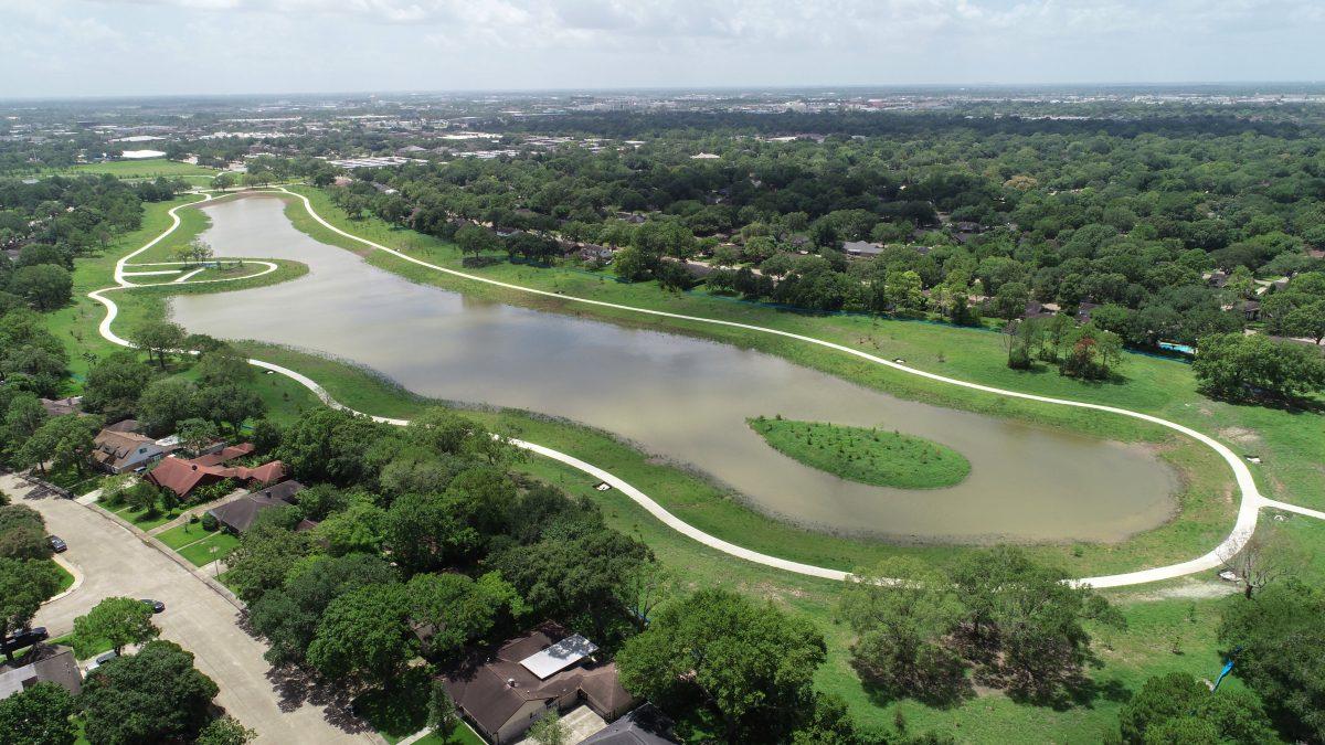 The Texas A&amp;M AgriLife Extension Service Disaster Assessment and Recovery Unit contributes to a flood detention center that used to be a golf course.