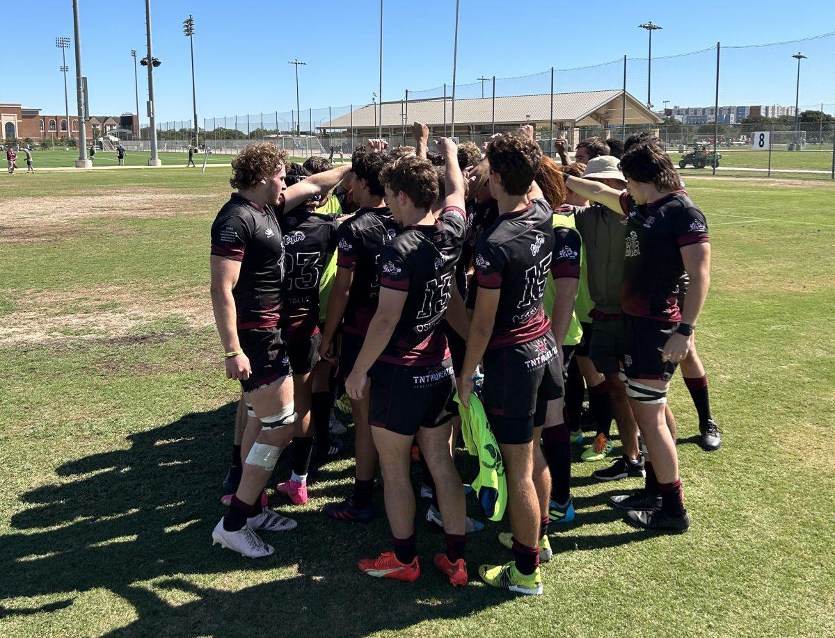 Men's rugby ends its game with a 54-5 win over Oklahoma on Oct. 14 at Penberthy Rec Sports Complex.