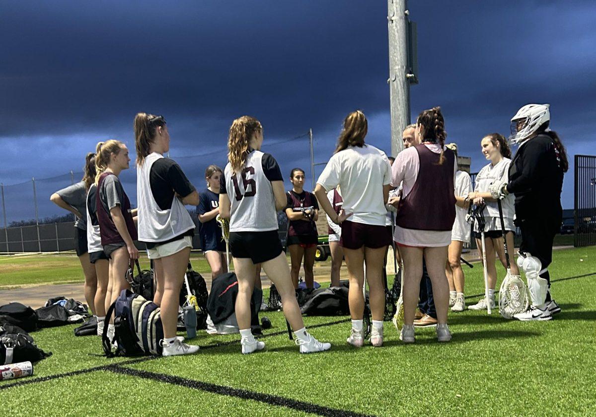 Texas A&M’s women’s lacrosse practiced on Feb. 8 at Penberthy Rec Sports Complex in preparation for hosting against Texas starting at 11 a.m. on Feb. 17. 
