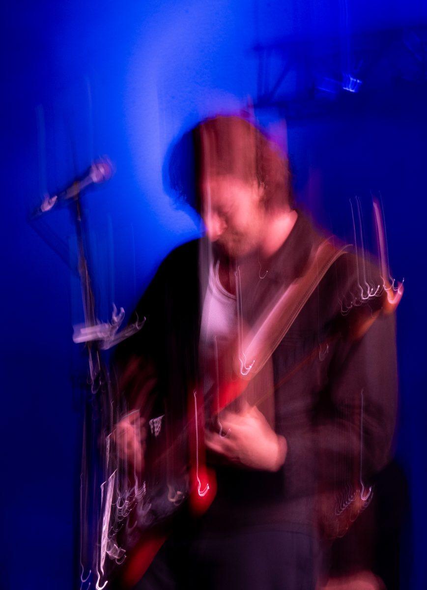 Lovely the Bands Jordan Greenwald performs during Aggie Island Party on Saturday Mar. 23rd, 2024, at Wolf Pen Creek Amphitheater.