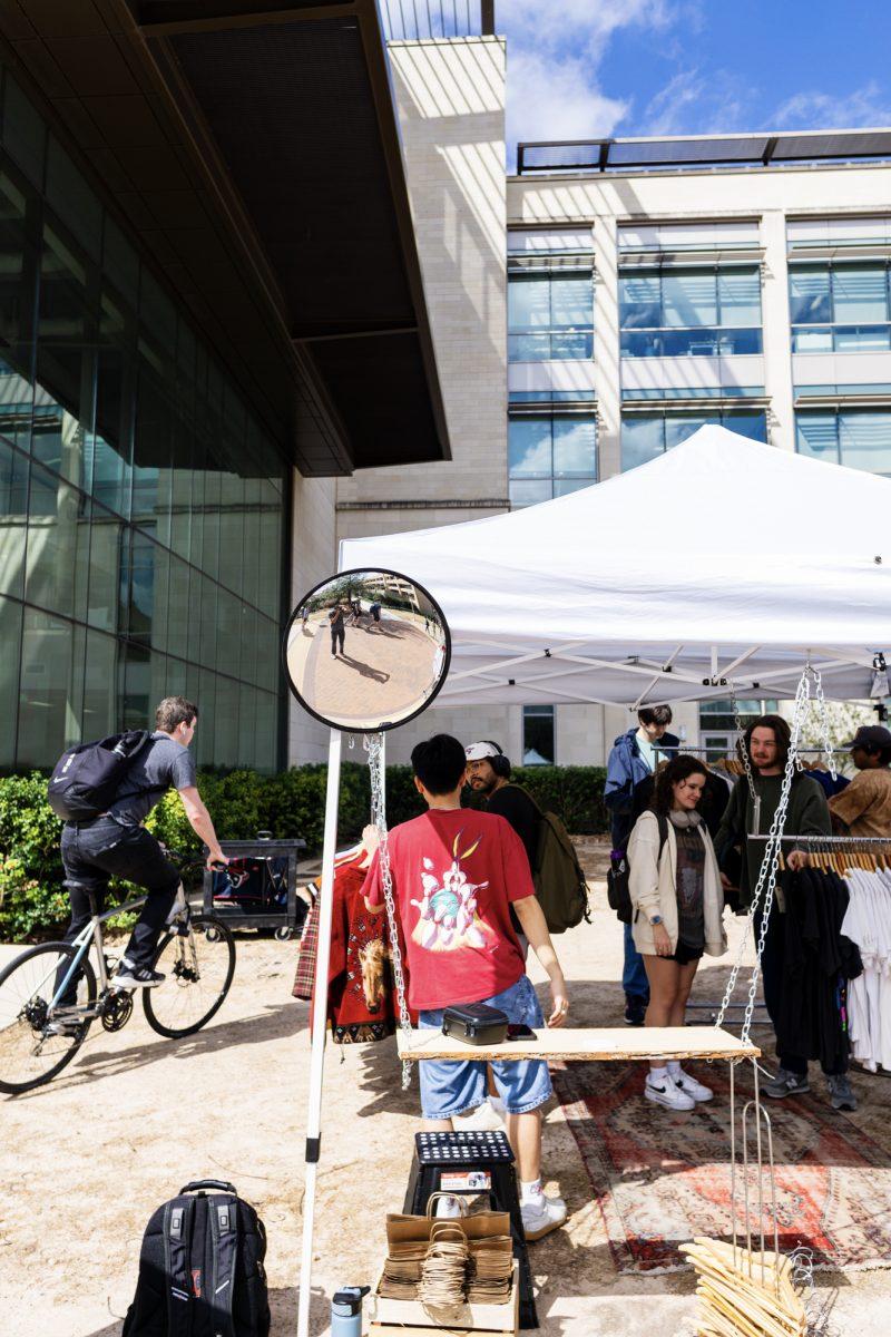 Bygone Vintages pop-up during Engineering-Week on Wednesday, Feb. 21st, 2024, outside Zachry Engineering Building.