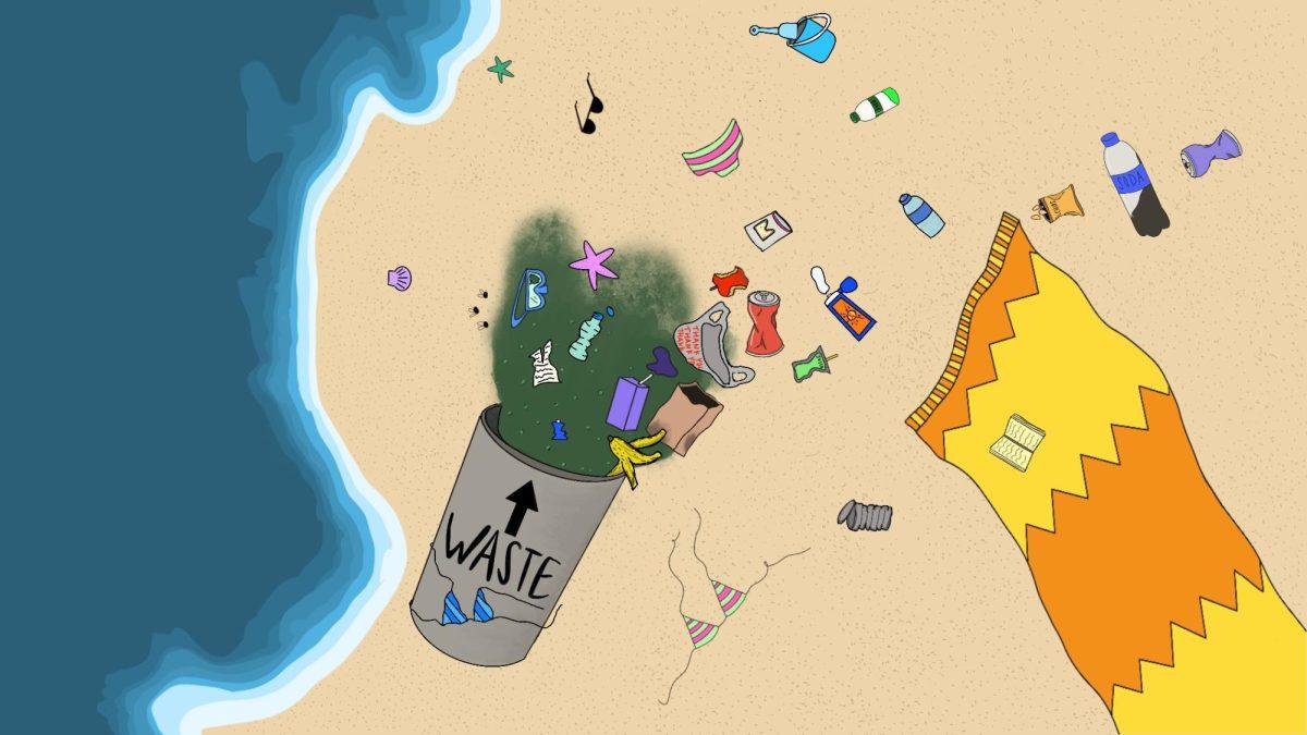 Looking to hit the beaches for spring break? Opinion columnist Bj Barnes says students don’t have to drink, receive coition or go someplace exotic to have fun.
(Graphic by Caroline Dollar/The Battalion)