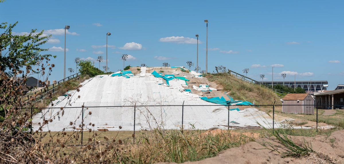 Mount Aggie sits in disaray, it has been abandoned after being destroyed by a wind storm.  Monday, September 30, 2024. 