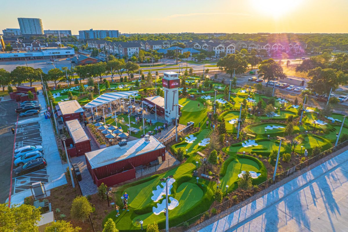 An aerial view of the new PopStroke location in the Northgate neighborhood. (Photo courtesy of PopStroke)