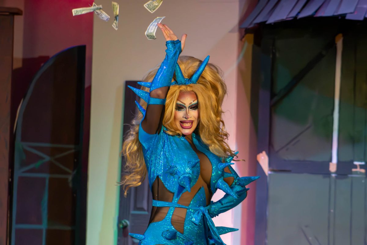 Judge and drag queen Petty Brooks performs at the Draggieland Auditions at The Theater Company of BCS on Friday, Oct. 25, 2024. 