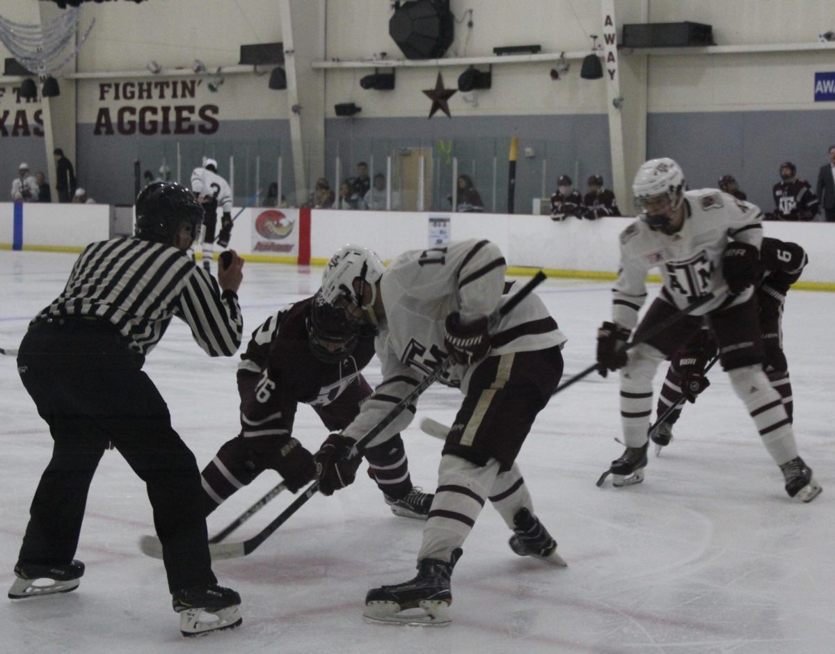 After the first puck drop of the season at the annual Maroon & White game on Aug. 30. 