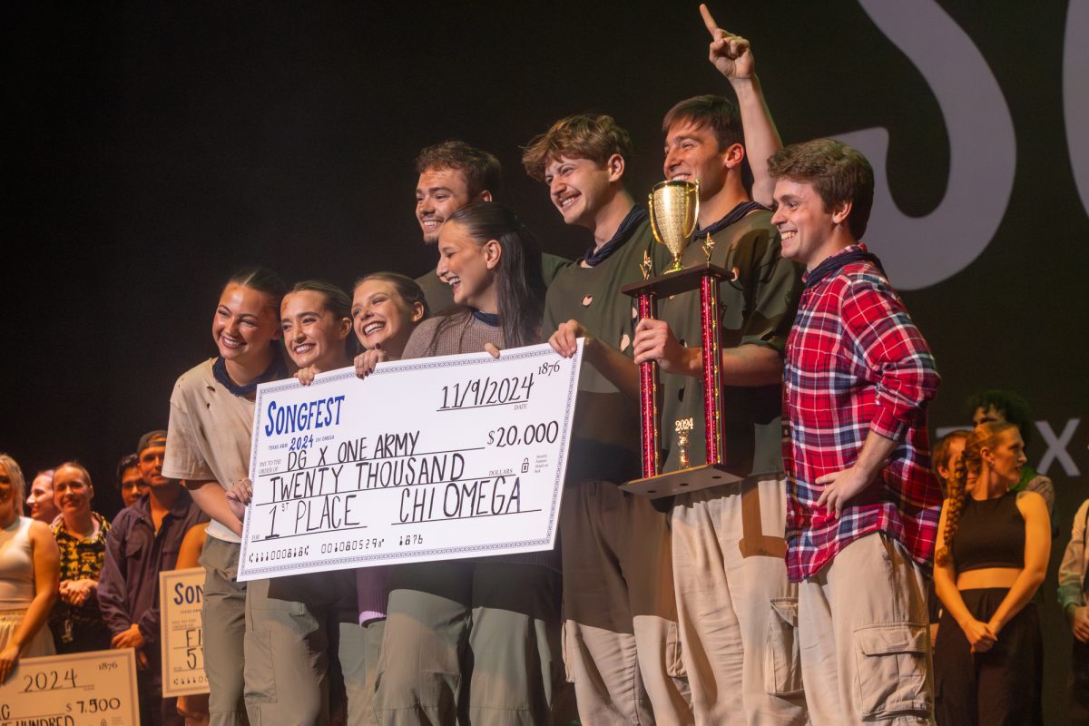 Delta Gamma and One Army win Texas A&amp;M Chi Omega's Songfest with their performace of "Bird Box" at Rudder Auditorium on Saturday, Nov. 9, 2024.(Abdurahman Azeez/The Battalion)