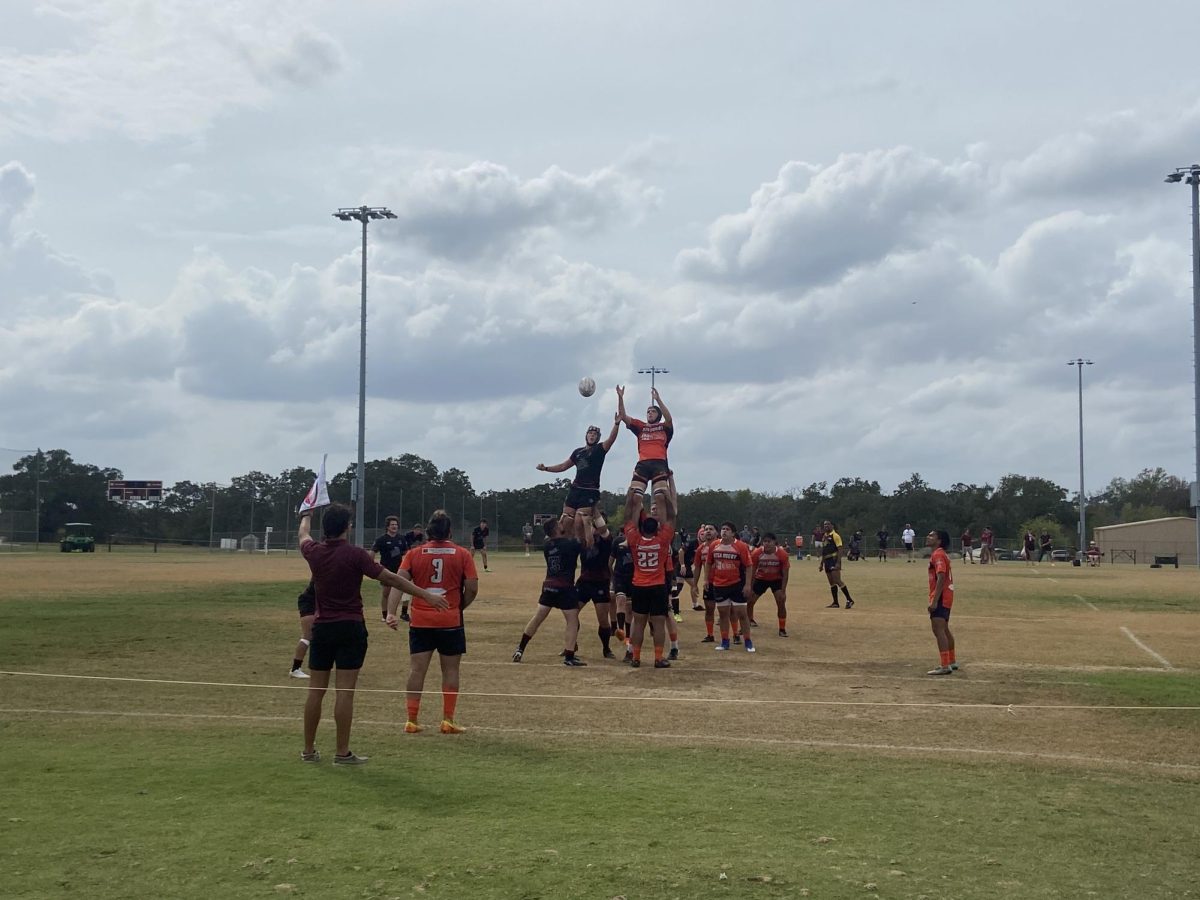 General studies sophomore Jackson Looney attempts to intercept a UTSA line out at Penberthy Field on Nov. 2.