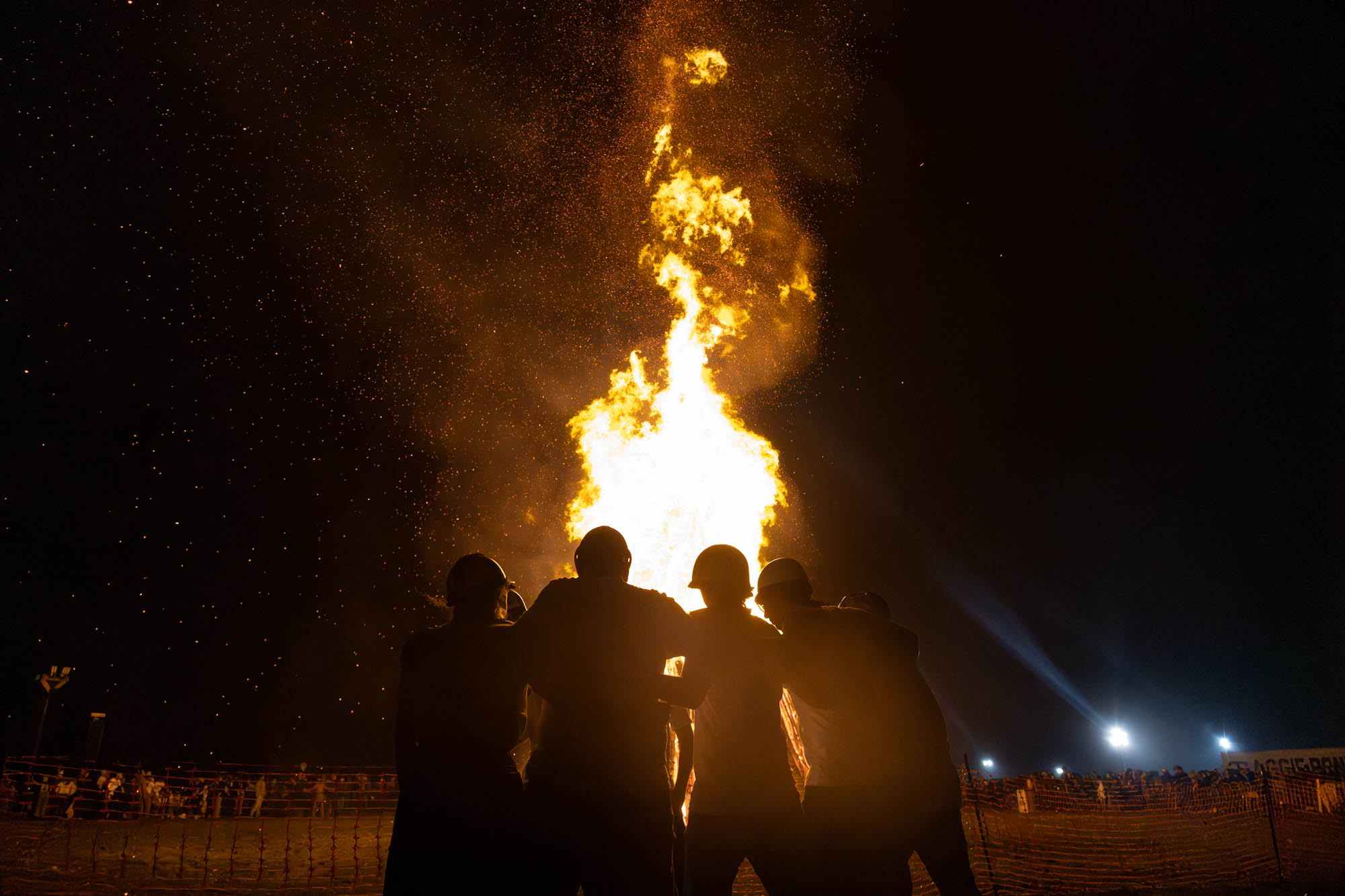 Student Bonfire finally burns bright