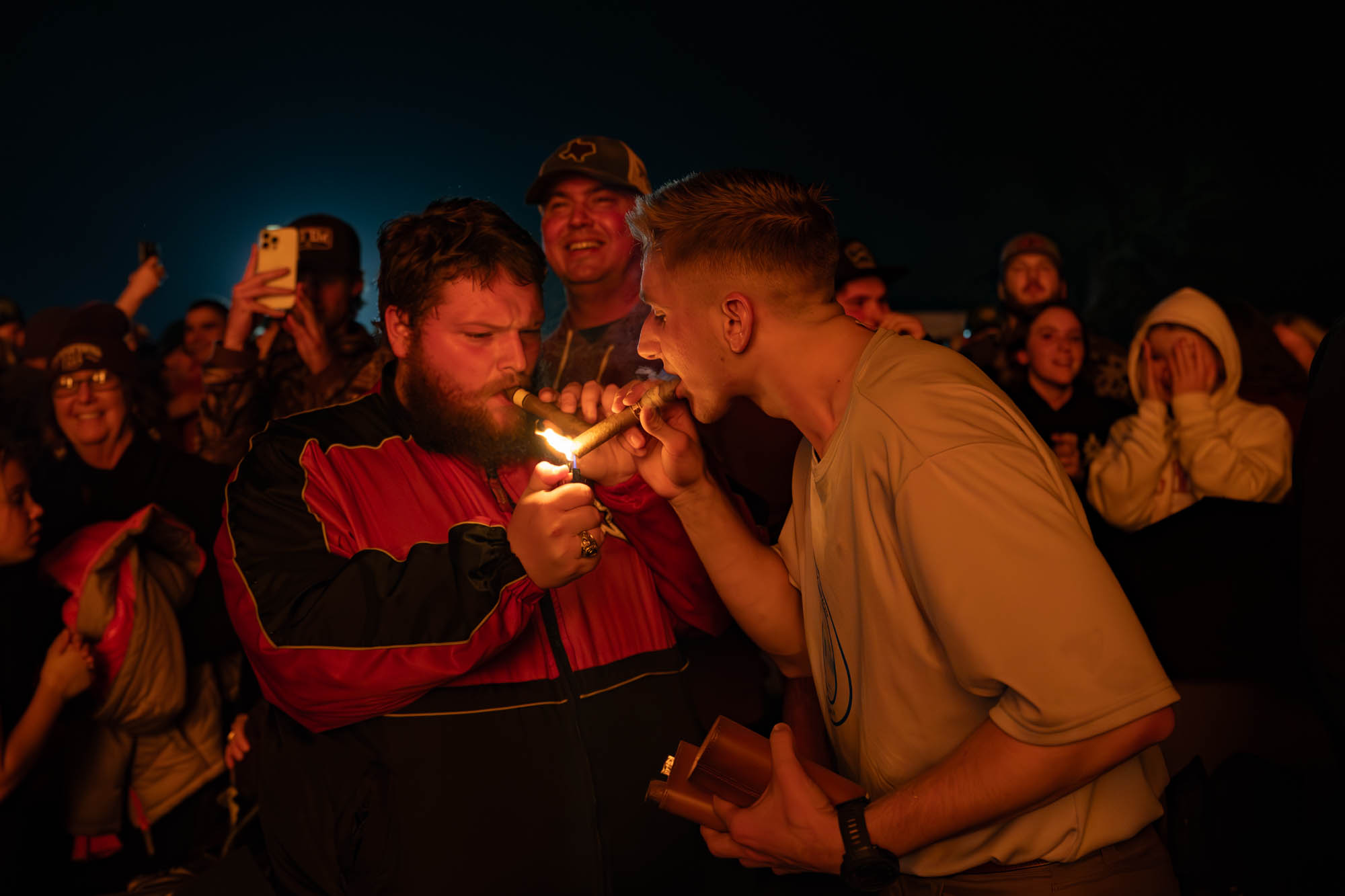 Student Bonfire finally burns bright