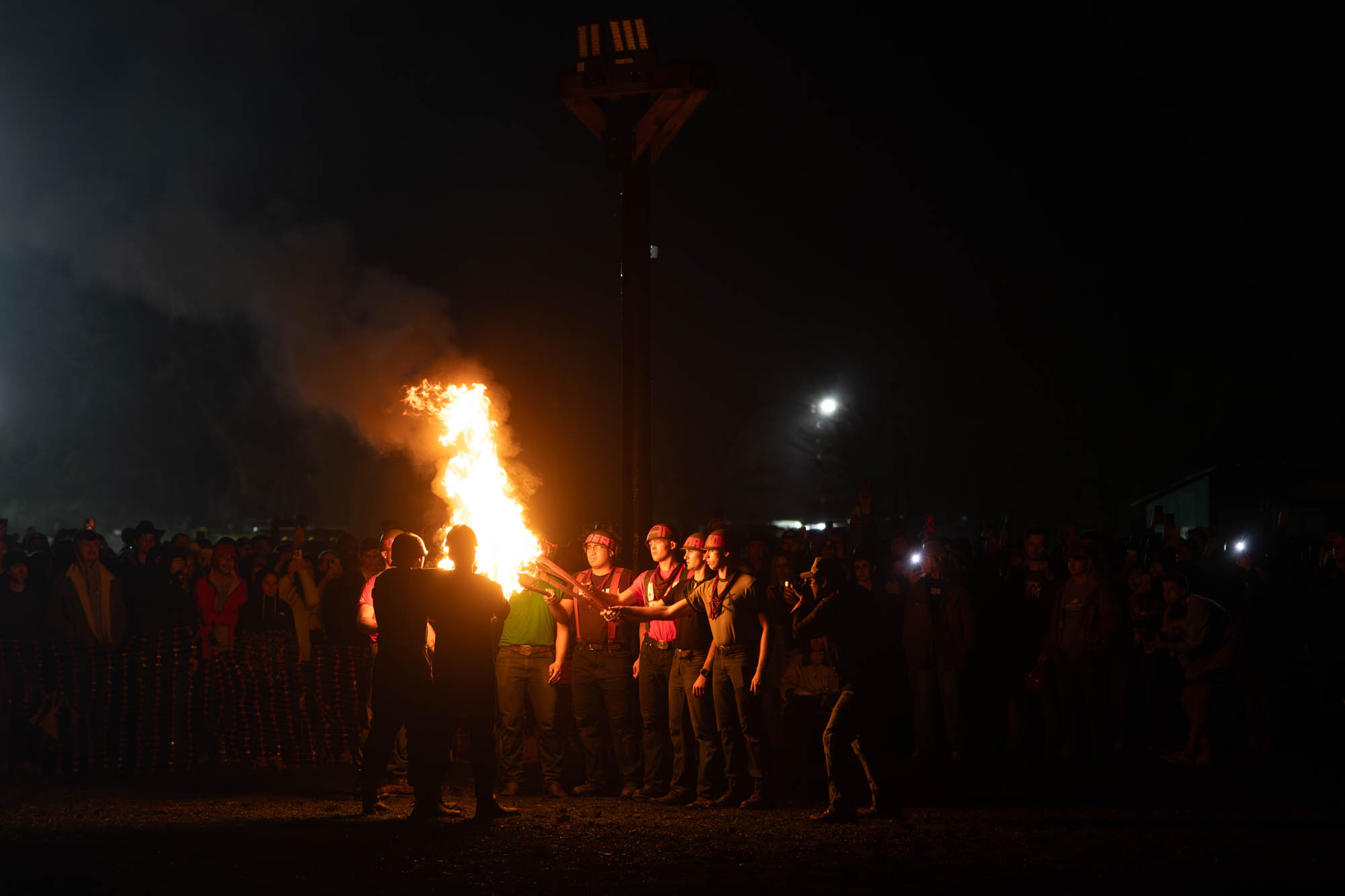 Student Bonfire finally burns bright